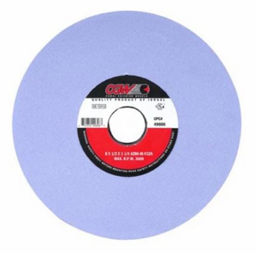 CGW® 34329 Straight Surface Grinding Wheel, 7 in Dia x 1/2 in THK, 1-1/4 in Center Hole, 80 Grit, Fine Grade, Aluminum Oxide Abrasive
